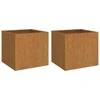 Loveliai, 2vnt., 49x47x46cm, Corten plienas