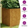 Lovelis, 80x40x40cm, Corten plienas
