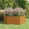 Lovelis, rūdžių spalvos, 138x120x45 cm, Corten plienas