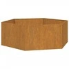 Lovelis, rūdžių spalvos, 138x120x45 cm, Corten plienas