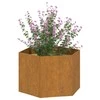 Lovelis, rūdžių spalvos, 60x60x45cm, Corten plienas