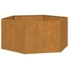 Lovelis, rūdžių spalvos, 90x90x45cm, Corten plienas