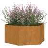 Lovelis, rūdžių spalvos, 90x90x45cm, Corten plienas