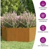 Lovelis, rūdžių spalvos, 138x120x45 cm, Corten plienas