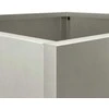 Lovelis, sidabrinės spalvos, 49x47x46cm, nerūdijantis plienas