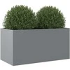 Lovelis, sidabrinės spalvos, 62x30x29cm, galvanizuotas plienas
