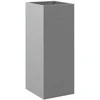 Lovelis, sidabrinis, 32x27,5x75cm, galvanizuotas plienas
