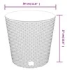 Lovelis su išimamu įdėklu, antracito, 15/15,3l, PP ratanas