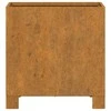 Lovelis su kojelėmis, rūdžių, 32x30x33cm, Corten plienas