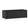 Lovelis su savaiminio laistymo sistema, antracito, 100x43x33cm