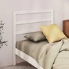 Lovos galvūgalis, baltas, 95x4x100cm, pušies medienos masyvas