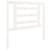 Lovos galvūgalis, baltas, 96x4x100cm, pušies medienos masyvas