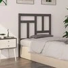 Lovos galvūgalis, pilkas, 95,5x4x100cm, pušies medienos masyvas