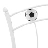Lova Lovos rėmas, baltas, 90x200cm, metalas, futbolo dizaino