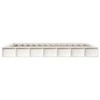 Lova Lovos rėmas, baltos spalvos, 200x200cm, medienos masyvas