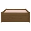 Lova Lovos rėmas, medaus rudas, 75x190cm, pušies masyvas, vienvietis
