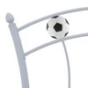 Lova Lovos rėmas, pilkas, 90x200cm, metalas, futbolo dizaino