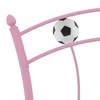 Lova Lovos rėmas, rožinis, 90x200cm, metalas, futbolo dizaino