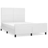 Lova Lovos rėmas su galvūgaliu, baltos, 140x190 cm, dirbtinė oda