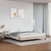Lova Lovos rėmas su galvūgaliu be čiužinio, kapučino, 180x200cm