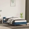 Lovos rėmas be čiužinio tamsiai mėlynas 90x190 cm aksomas
