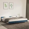 Lova Lovos rėmas be čiužinio tamsiai mėlynas 200x200 cm aksomas