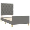 Lova Lovos rėmas be čiužinio, tamsiai pilkas, 90x200cm, audinys