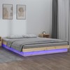 Lova Lovos rėmas su LED, 140x200cm, medienos masyvas