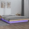 Lova Lovos rėmas su LED, 160x200cm, medienos masyvas
