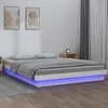 Lova Lovos rėmas su LED, baltas, 120x190cm, mediena, dvivietis