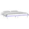 Lova Lovos rėmas su LED, baltas, 135x190cm, mediena, dvivietis