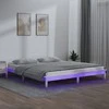 Lova Lovos rėmas su LED, baltas, 150x200cm, mediena, didelis