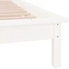Lova Lovos rėmas su LED, baltas, 75x190cm, mediena, vienvietis