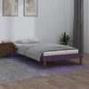 Lova Lovos rėmas su LED, medaus rudas, 90x190cm, mediena, vienvietis