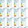 Lubinis šviestuvas Lubų Šviestuvas su Baltais ir Violetiniais Lapeliais, 5 E14 lemputės