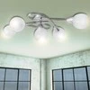 Lubinis šviestuvas Lubų Šviestuvas su Stikliniais Gaubtais 5-ioms E14 lemputėms