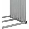 Malkų stovas, sidabrinis, 120x45x100cm, galvanizuotas plienas