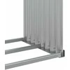 Malkų stovas, sidabrinis, 120x45x210cm, galvanizuotas plienas
