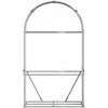 Malkų stovas, sidabrinis, 120x45x210cm, galvanizuotas plienas