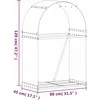 Malkų stovas, sidabrinis, 80x45x120 cm, galvanizuotas plienas