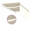 Markizė su uždanga/LED/vėjo jutikliu, kreminė, 3x2,5m