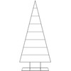 Metalinė Kalėdų eglutė, juodos spalvos, 210cm