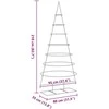 Metalinė Kalėdų eglutė, juodos spalvos, 210cm