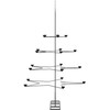 Metalinė Kalėdų eglutė, juodos spalvos, 140 cm