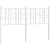 Metalinis galvūgalis, baltos spalvos, 120cm