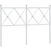 Metalinis pakaitinis galvūgalis, baltos spalvos, 120cm