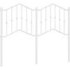 Metalinis galvūgalis, baltos spalvos, 120cm