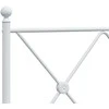 Metalinis pakaitinis galvūgalis, baltos spalvos, 193cm