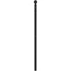 Metalinis galvūgalis, juodos spalvos, 107cm