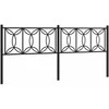 Metalinis pakaitinis galvūgalis, juodos spalvos, 200cm